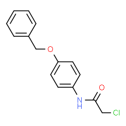 ChemSpider 2D Image | N-(4-Benzyloxy-phenyl)-2-chloro-acetamide | C15H14ClNO2
