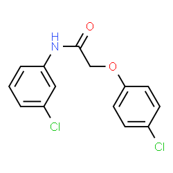 ChemSpider 2D Image | 2-(4-Chlorophenoxy)-N-(3-chlorophenyl)acetamide | C14H11Cl2NO2