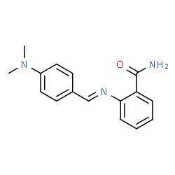 ChemSpider 2D Image | 2-{(E)-[4-(Dimethylamino)benzylidene]amino}benzamide | C16H17N3O