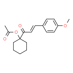 ChemSpider 2D Image | 1-[(2E)-3-(4-Methoxyphenyl)-2-propenoyl]cyclohexyl acetate | C18H22O4