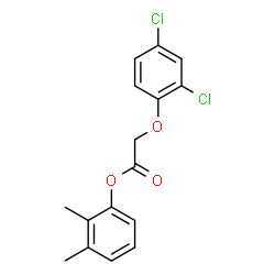 ChemSpider 2D Image | 2,3-Dimethylphenyl (2,4-dichlorophenoxy)acetate | C16H14Cl2O3