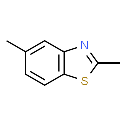 ChemSpider 2D Image | 2,5-DIMETHYLBENZOTHIAZOLE | C9H9NS