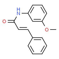 ChemSpider 2D Image | N-(3-Methoxyphenyl)cinnamamide | C16H15NO2