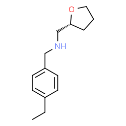 ChemSpider 2D Image | [(4-ethylphenyl)methyl][(2R)-oxolan-2-ylmethyl]amine | C14H21NO