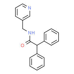 ChemSpider 2D Image | 2,2-Diphenyl-N-(3-pyridinylmethyl)acetamide | C20H18N2O