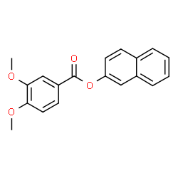 ChemSpider 2D Image | 2-Naphthyl 3,4-dimethoxybenzoate | C19H16O4