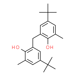 ChemSpider 2D Image | 2,2'-Methylenebis(4-tert-butyl-6-methylphenol) | C23H32O2