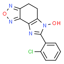 ChemSpider 2D Image | 7-(2-Chlorophenyl)-4,5-dihydro-6H-imidazo[4,5-e][2,1,3]benzoxadiazol-6-ol | C13H9ClN4O2
