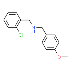ChemSpider 2D Image | (2-Chloro-benzyl)-(4-methoxy-benzyl)-amine | C15H16ClNO
