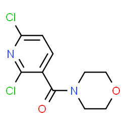 ChemSpider 2D Image | (2,6-dichloropyridin-3-yl)(morpholino)methanone | C10H10Cl2N2O2