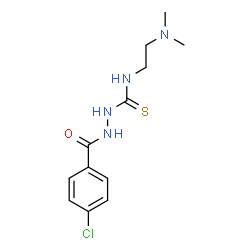 ChemSpider 2D Image | 2-(4-Chlorobenzoyl)-N-[2-(dimethylamino)ethyl]hydrazinecarbothioamide | C12H17ClN4OS