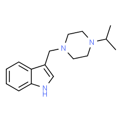 ChemSpider 2D Image | 3-[(4-Isopropyl-1-piperazinyl)methyl]-1H-indole | C16H23N3