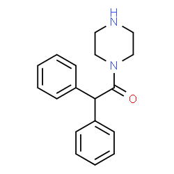 ChemSpider 2D Image | 1-(diphenylacetyl)piperazine | C18H20N2O