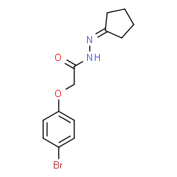 ChemSpider 2D Image | 2-(4-Bromophenoxy)-N'-cyclopentylideneacetohydrazide | C13H15BrN2O2