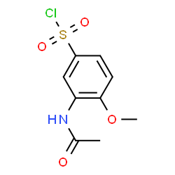 ChemSpider 2D Image | 3-Acetamido-4-methoxybenzenesulfonyl chloride | C9H10ClNO4S