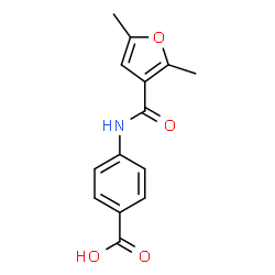 ChemSpider 2D Image | 4-(2,5-dimethylfuran-3-amido)benzoic acid | C14H13NO4