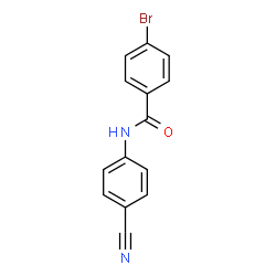 ChemSpider 2D Image | 4-Bromo-N-(4-cyanophenyl)benzamide | C14H9BrN2O