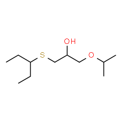ChemSpider 2D Image | 1-Isopropoxy-3-(3-pentanylsulfanyl)-2-propanol | C11H24O2S