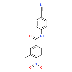 ChemSpider 2D Image | N-(4-Cyanophenyl)-3-methyl-4-nitrobenzamide | C15H11N3O3