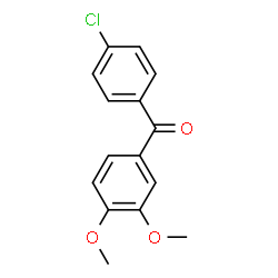 ChemSpider 2D Image | 4'-Chloro-3,4-Dimethoxybenzophenone | C15H13ClO3
