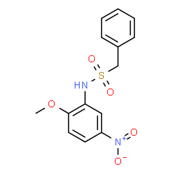 ChemSpider 2D Image | N-(2-Methoxy-5-nitrophenyl)-1-phenylmethanesulfonamide | C14H14N2O5S