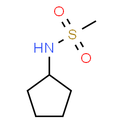 ChemSpider 2D Image | N-Cyclopentylmethanesulfonamide | C6H13NO2S