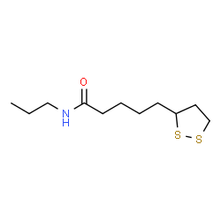 ChemSpider 2D Image | 5-(1,2-Dithiolan-3-yl)-N-propylpentanamide | C11H21NOS2