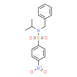 ChemSpider 2D Image | N-Benzyl-N-isopropyl-4-nitrobenzenesulfonamide | C16H18N2O4S