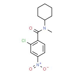 ChemSpider 2D Image | 2-Chloro-N-cyclohexyl-N-methyl-4-nitrobenzamide | C14H17ClN2O3
