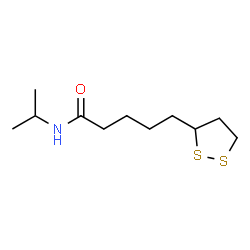 ChemSpider 2D Image | 5-(1,2-Dithiolan-3-yl)-N-isopropylpentanamide | C11H21NOS2