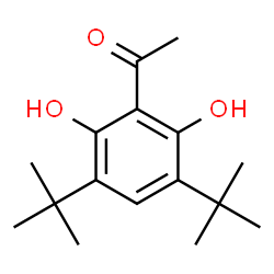ChemSpider 2D Image | 1-(3,5-Di-tert-butyl-2,6-dihydroxy-phenyl)-ethanone | C16H24O3