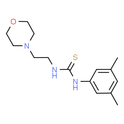 ChemSpider 2D Image | 1-(3,5-Dimethylphenyl)-3-[2-(4-morpholinyl)ethyl]thiourea | C15H23N3OS