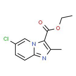 ChemSpider 2D Image | Ethyl 6-chloro-2-methylimidazo[1,2-a]pyridine-3-carboxylate | C11H11ClN2O2
