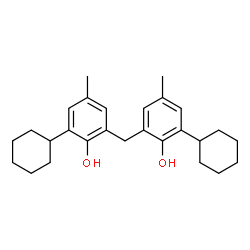 ChemSpider 2D Image | 2,2'-Methylenebis(6-cyclohexyl-p-cresol) | C27H36O2