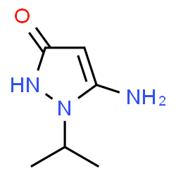 ChemSpider 2D Image | 5-Amino-1-isopropyl-1H-pyrazol-3-ol | C6H11N3O