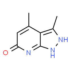 ChemSpider 2D Image | 3,4-Dimethyl-1,2-dihydro-6H-pyrazolo[3,4-b]pyridin-6-one | C8H9N3O