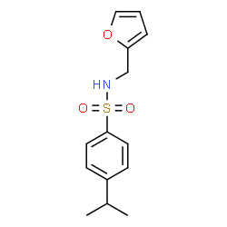 ChemSpider 2D Image | N-(2-Furylmethyl)-4-isopropylbenzenesulfonamide | C14H17NO3S
