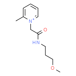 ChemSpider 2D Image | 1-{2-[(3-Methoxypropyl)amino]-2-oxoethyl}-2-methylpyridinium | C12H19N2O2