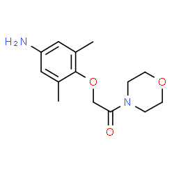 ChemSpider 2D Image | 2-(4-Amino-2,6-dimethylphenoxy)-1-(4-morpholinyl)ethanone | C14H20N2O3