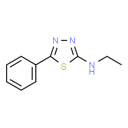 ChemSpider 2D Image | N-Ethyl-5-phenyl-1,3,4-thiadiazol-2-amine | C10H11N3S