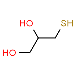 ChemSpider 2D Image | 3-Mercaptopropane-1,2-diol | C3H8O2S