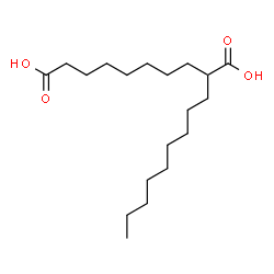 ChemSpider 2D Image | 2-Nonyldecanedioic acid | C19H36O4