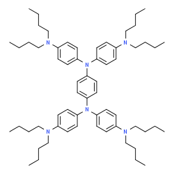 ChemSpider 2D Image | n,n,n',n'-tetrakis(4-(dibutylamino)phenyl)-1,4-benzenediamine | C62H92N6