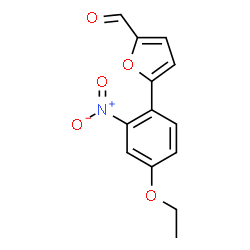 ChemSpider 2D Image | 5-(4-Ethoxy-2-nitrophenyl)-2-furaldehyde | C13H11NO5