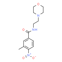 ChemSpider 2D Image | 3-Methyl-N-[2-(4-morpholinyl)ethyl]-4-nitrobenzamide | C14H19N3O4