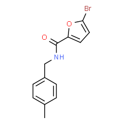 ChemSpider 2D Image | 5-Bromo-N-(4-methylbenzyl)-2-furamide | C13H12BrNO2