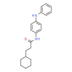 ChemSpider 2D Image | N-(4-Anilinophenyl)-3-cyclohexylpropanamide | C21H26N2O