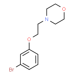 ChemSpider 2D Image | 4-[2-(3-Bromophenoxy)ethyl]morpholine | C12H16BrNO2