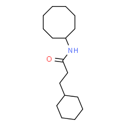 ChemSpider 2D Image | 3-Cyclohexyl-N-cyclooctylpropanamide | C17H31NO