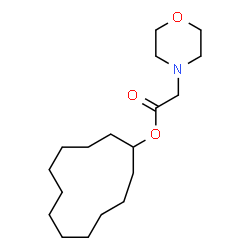 ChemSpider 2D Image | Cyclododecyl 4-morpholinylacetate | C18H33NO3